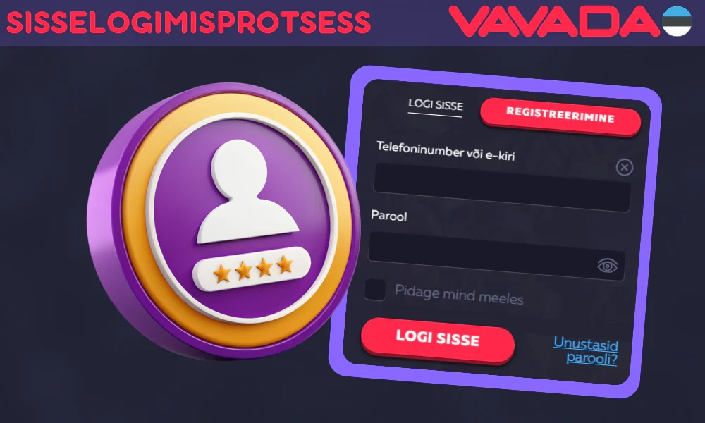 Vavada Sisselogimisprotsess